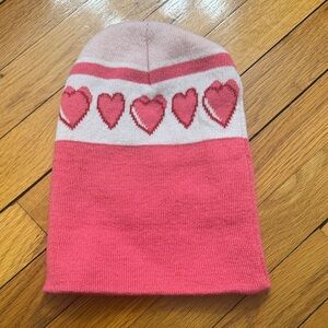 Roller Rabbit Pink and Cream Heart Kids Hat